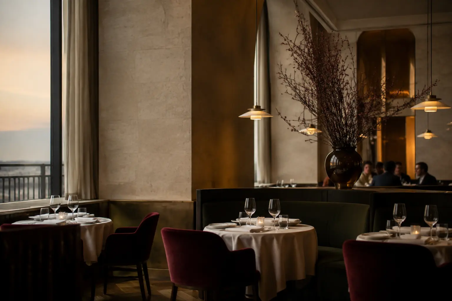 Eleganckie wnętrze restauracji Aurevika
