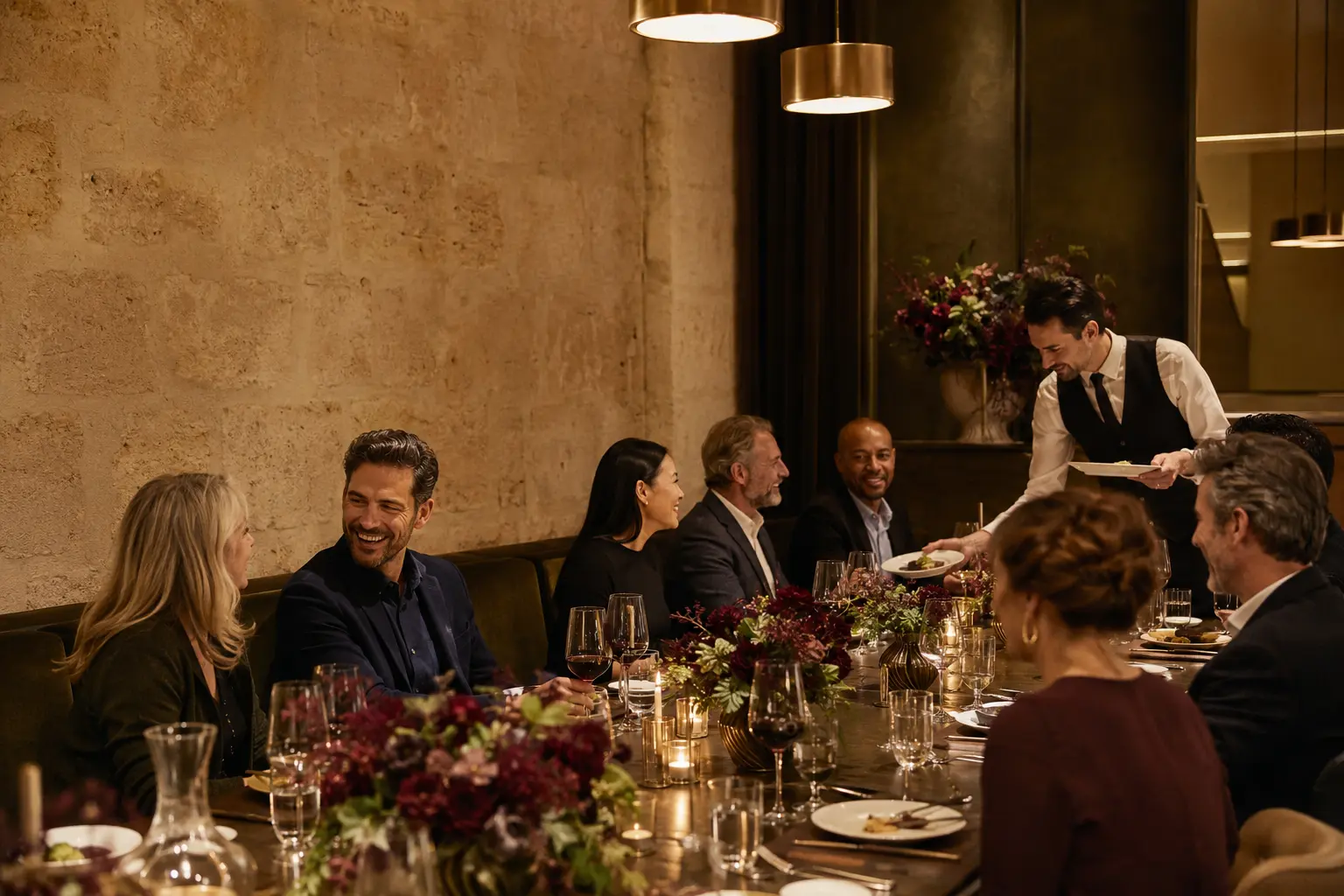 Prywatne wydarzenie w restauracji